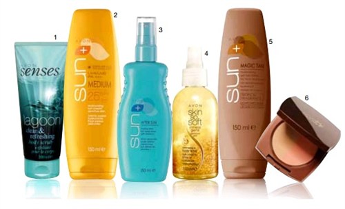 AVON слунцезащитни продукти и продукти за красив тен